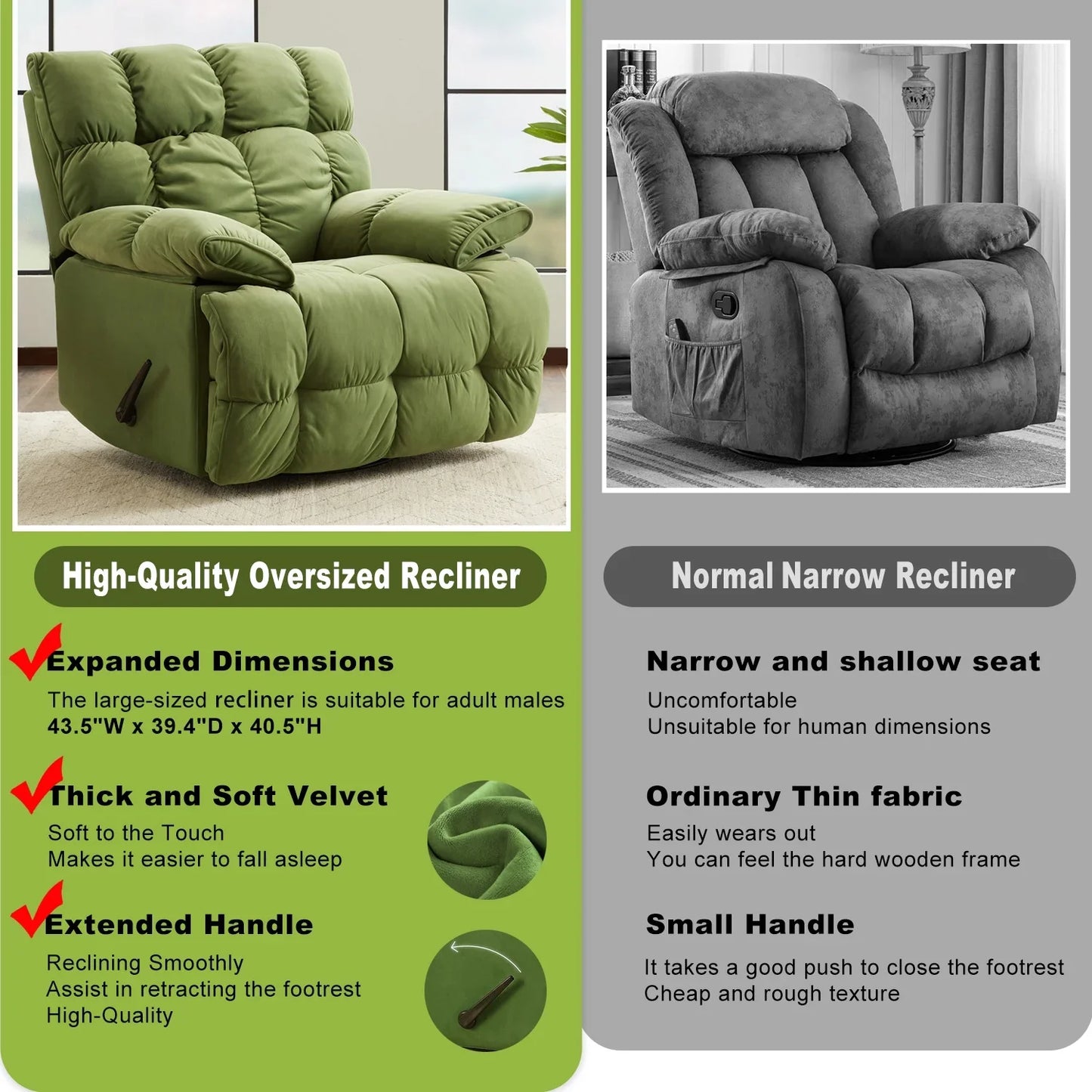 GrandComfort Rocker Recliner Chair