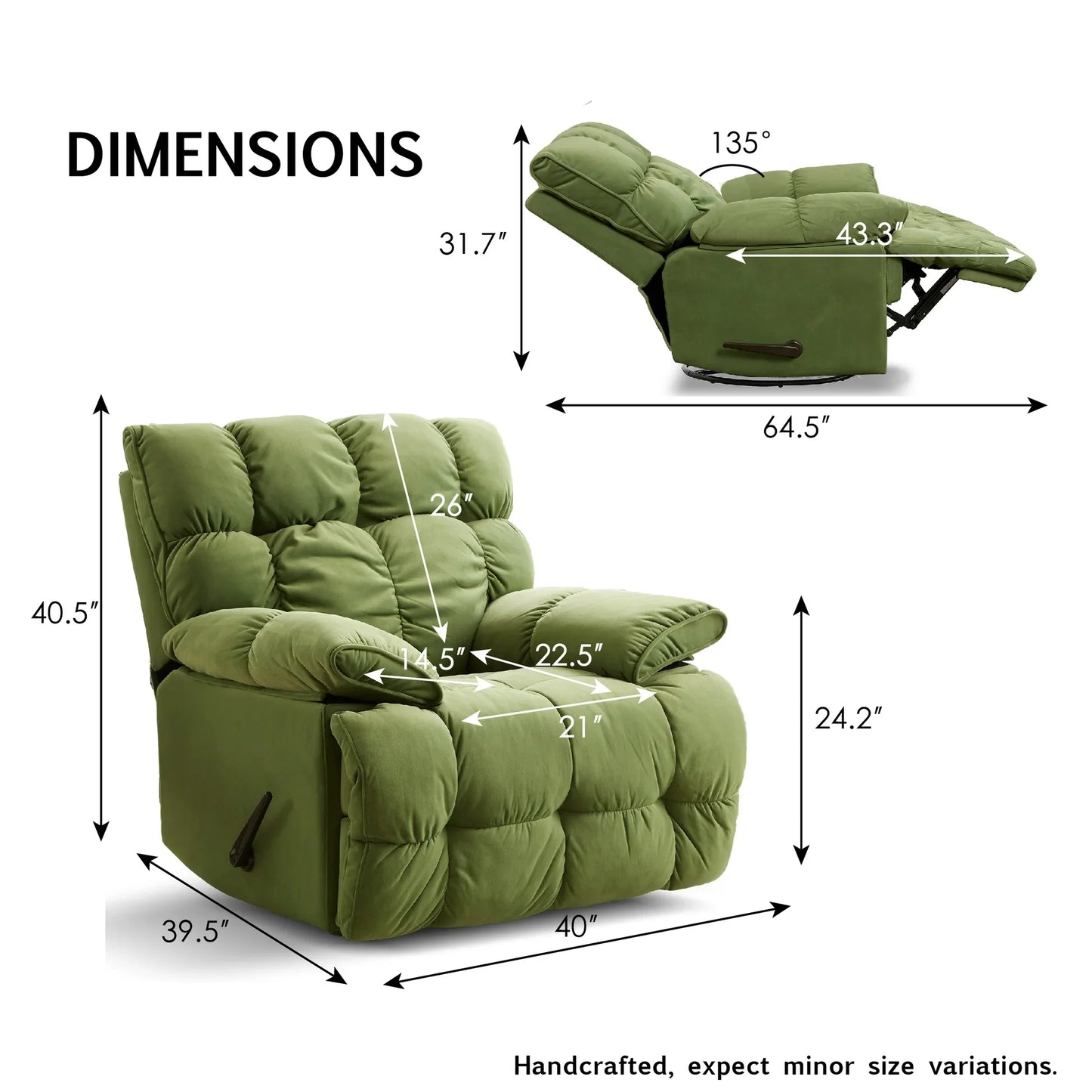 GrandComfort Rocker Recliner Chair